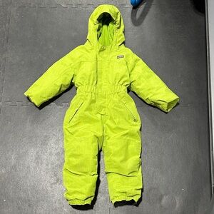 Patagonia Kids Bodysuit in Bright Green